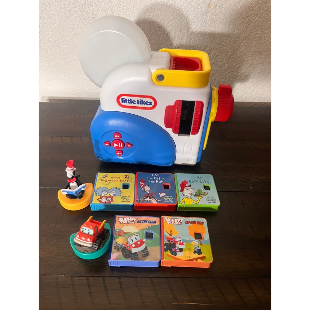 Little Tikes Story Dream Machine Projector Dr Seuss Mighty Truck 5 Books Bundle